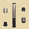 Gardenised Round Black LED Garden Aluminum Light, Decorative Outdoor Bollard Light QI004596 - alternate 9